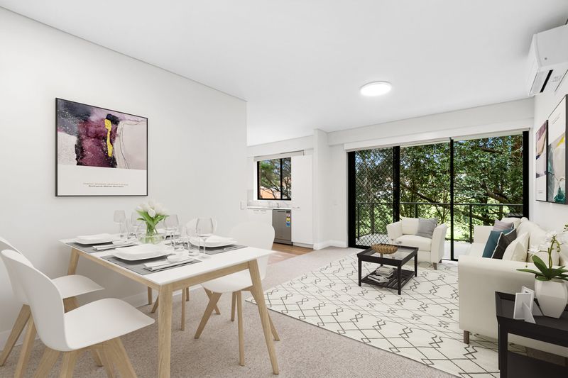 Open plan living, after virtual styling