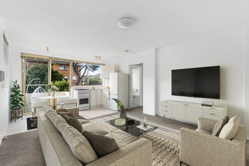 Living room, after virtual styling
